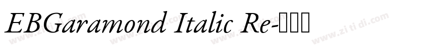 EBGaramond Italic Re字体转换